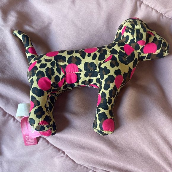 Victoria's Secret PINK Dog Cheetah Leopard Polka Dot Pattern Cute Decor Girl VS - Picture 2 of 4